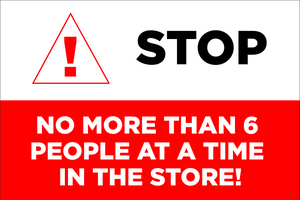 Stop, Only 6 Customers Sign